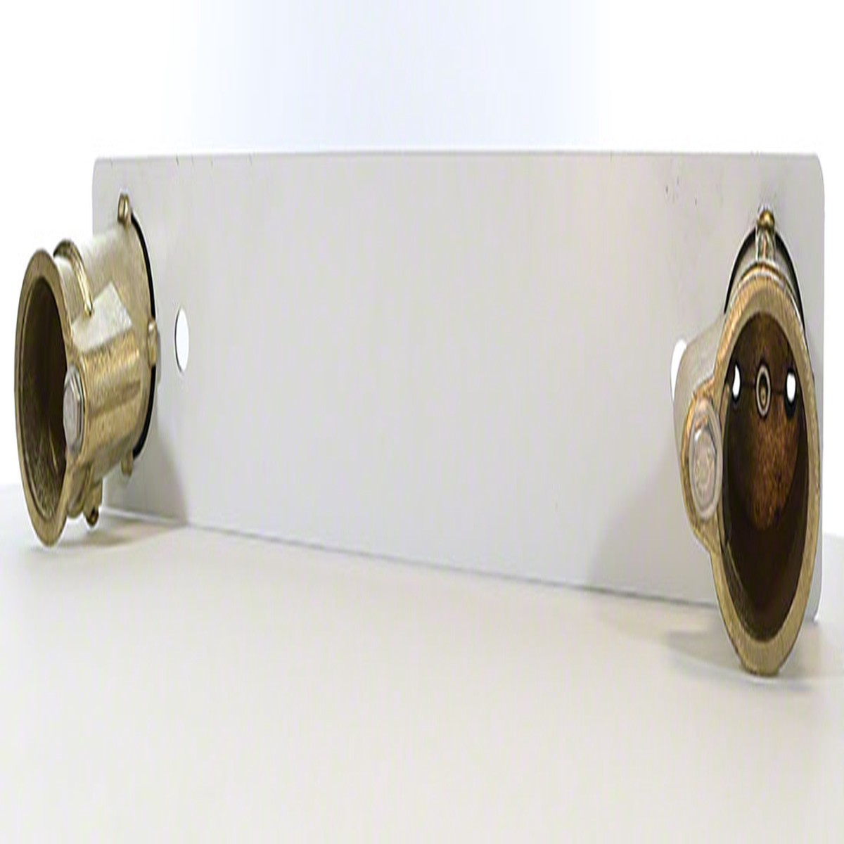 Bronze 4 Inch Anchor Sockets - Set 20 Inches on Center With Pre-Mounted Anchor Bar
