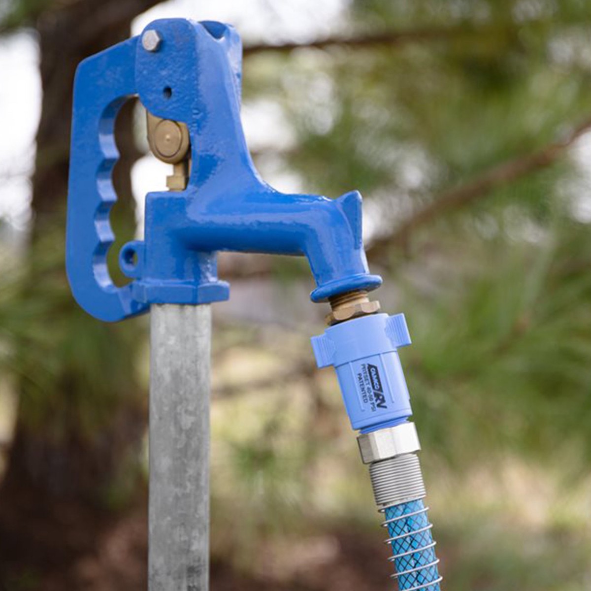 Camco TastePURE 25 Foot No Kink Heavy Duty PVC Premium Drinking Water Hose, Blue
