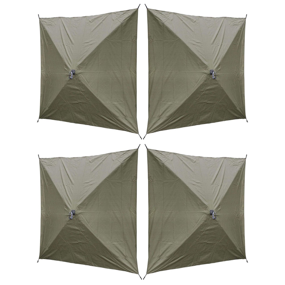 Clam Quick Set Screen Hub Green Tent Wind & Sun Panels, Accessory Only (4 Pack)