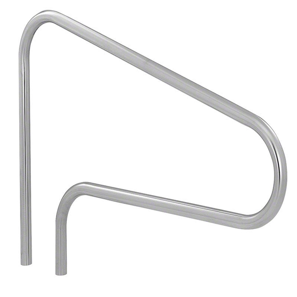 Commercial Deck Mounted 51 Inch Pool Stair Rail - 1.90 x .065 Inches