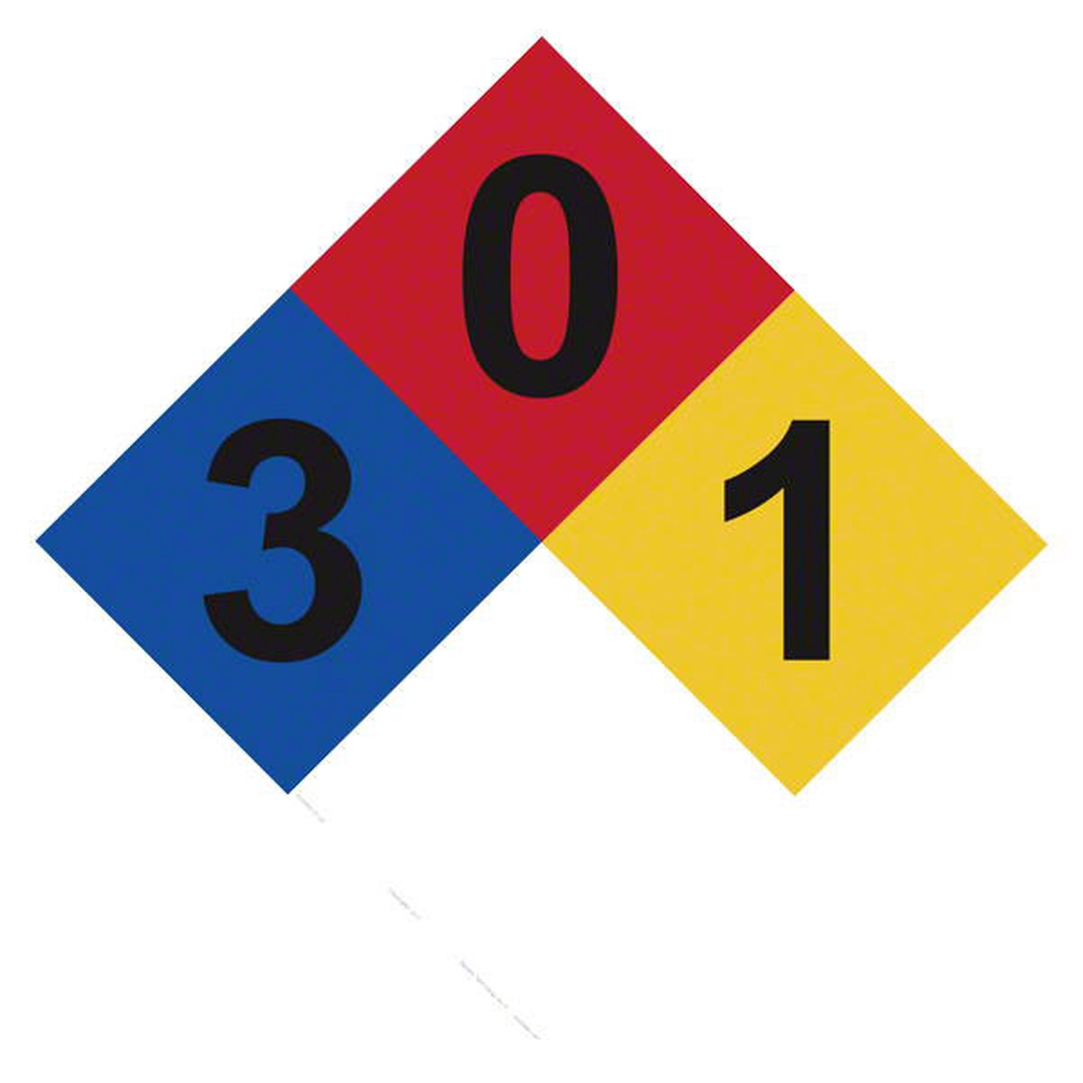 Corrosion (Acid) Fire Diamond Sign - 12 x 12 Inches on Heavy-Duty Aluminum