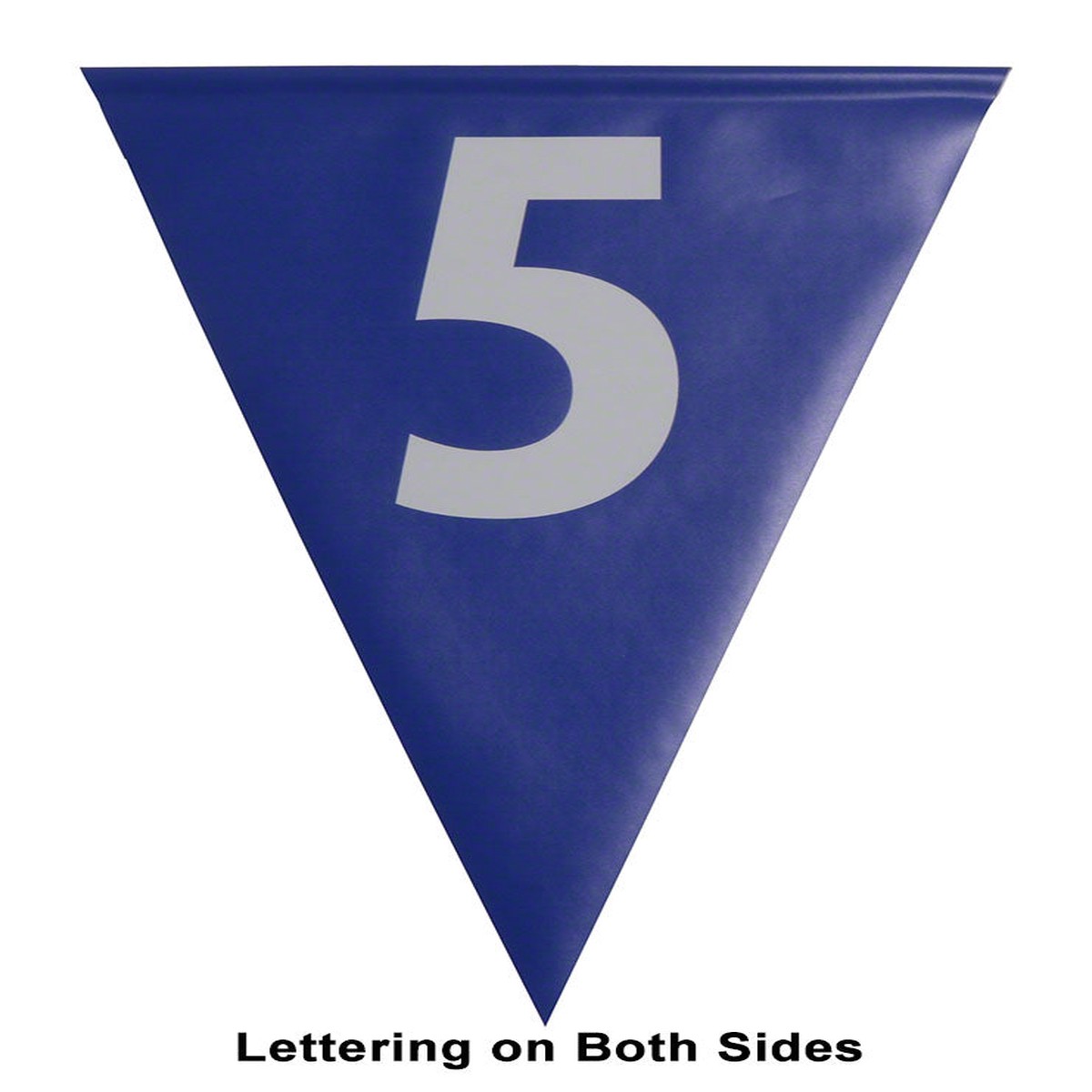 Custom Vinyl Pool Backstroke Flag - 12 x 18 Inch - Single Lettering Both Sides
