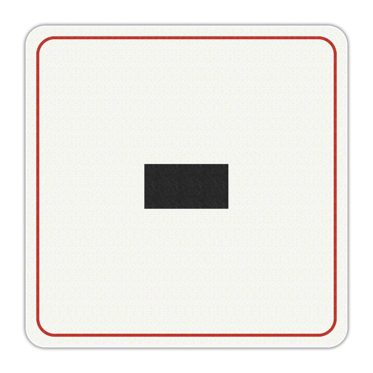 Dash (-) Symbol - Adhesive Depth Marker - 6 Inch x 6 Inch with 4 Inch Lettering
