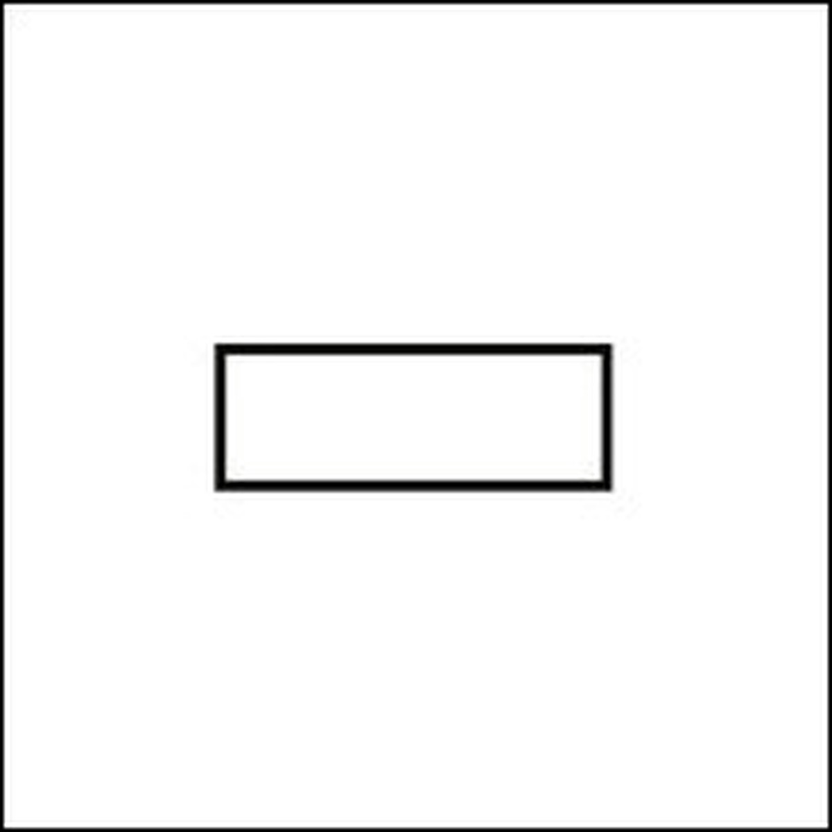 Dash (-) Symbol Vinyl Depth Marker Stencil 6 Inch x 6 Inch with 4 Inch Lettering