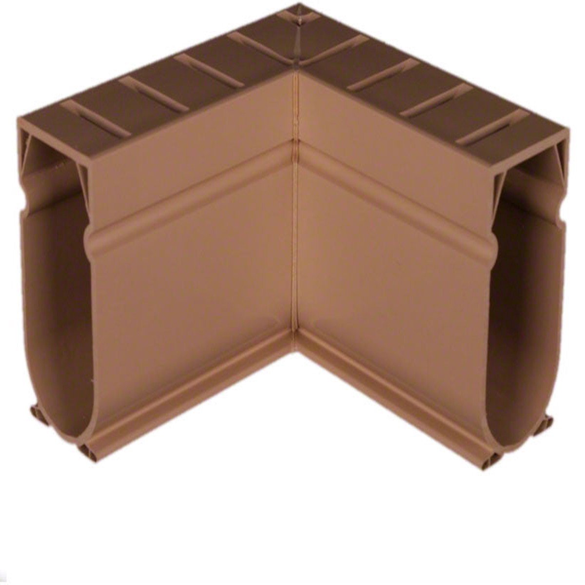 Deck Drain 90 Degree Angle Fitting 1.6 Inch Width - Tan