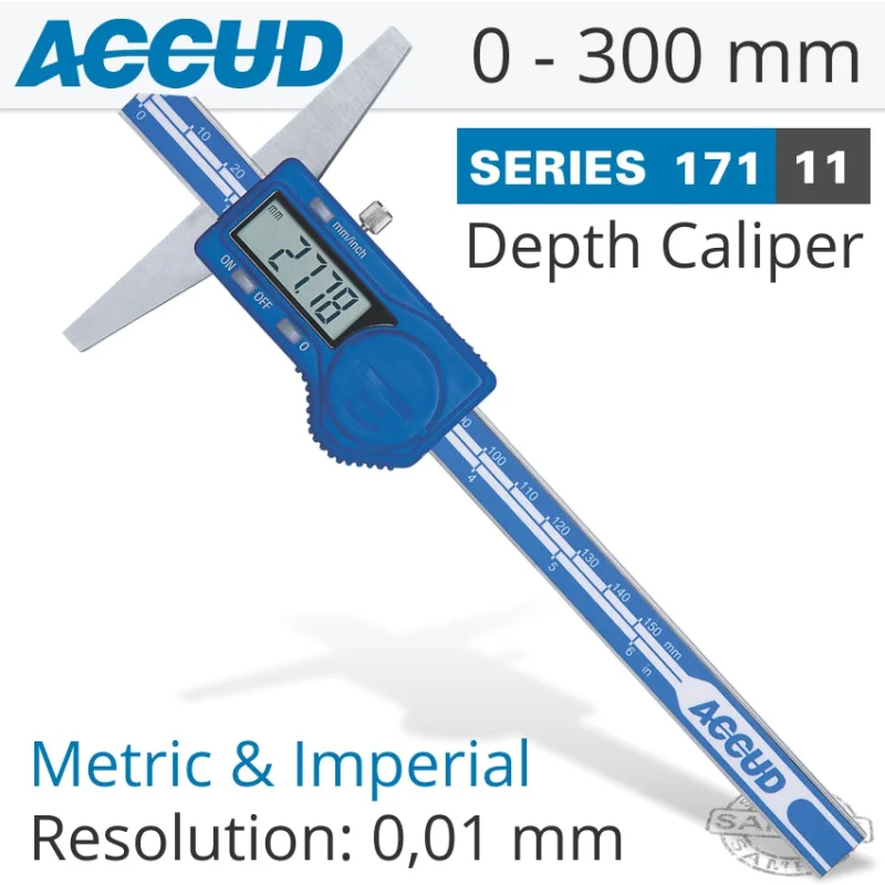 DIGITAL DEPTH GAUGE 0-300MM/0-12′