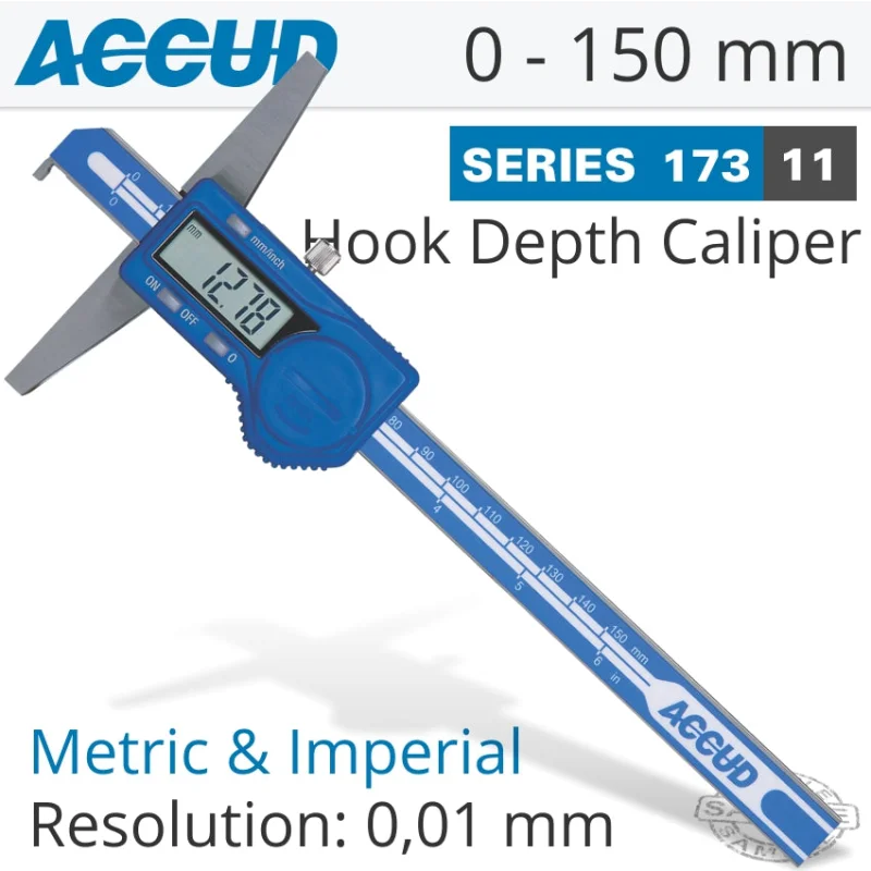 DIGITAL HOOK DEPTH GAUGE 0-150MM/0-6′