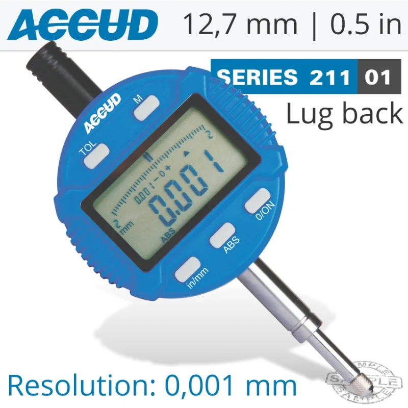 DIGITAL INDICATOR LUG BACK 12.7MM/0.5′