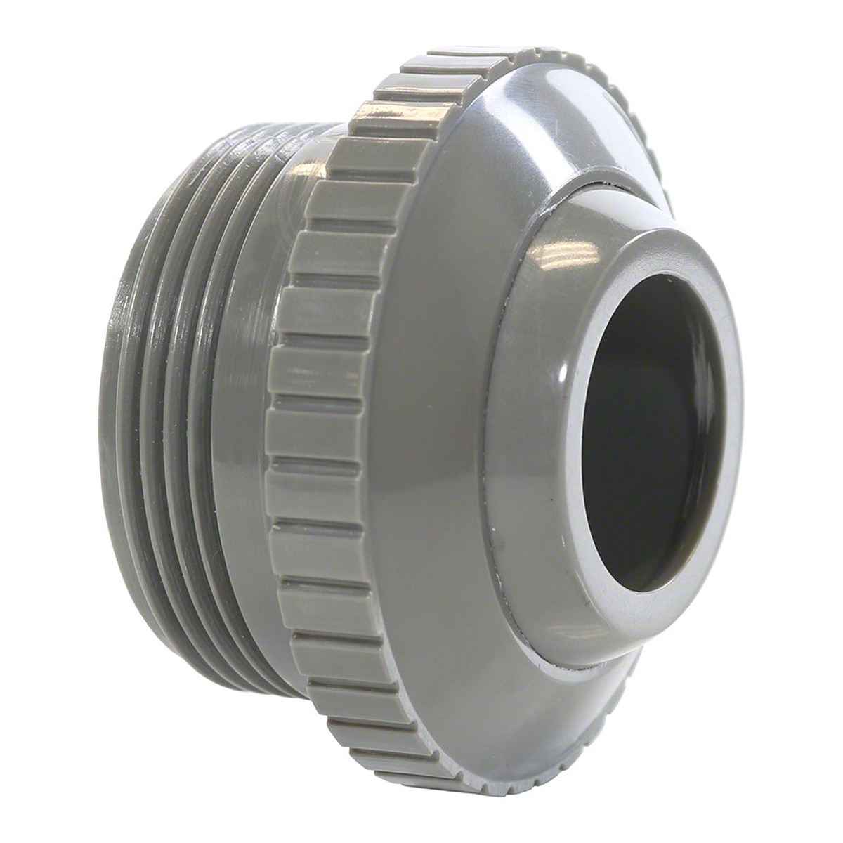 Directional Eyeball Inlet Fitting - 1-1/2 Inch MIP - 1 Inch Opening - Gray