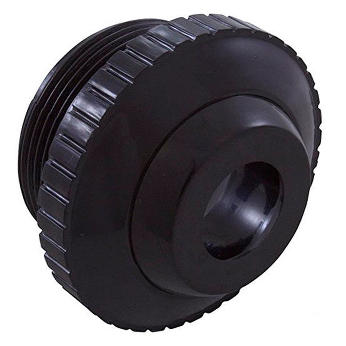 Directional Eyeball Inlet Fitting - 1-1/2 Inch MIP - 3/4 Inch Opening - Black
