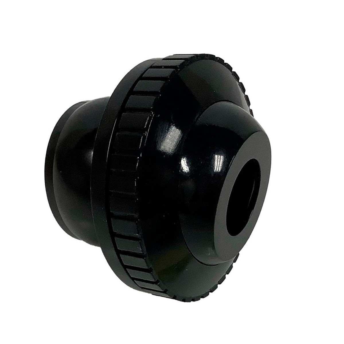 Directional Return Knock-In Fitting - 1-1/2 Inch Slip - 3/4 Inch Opening - Black