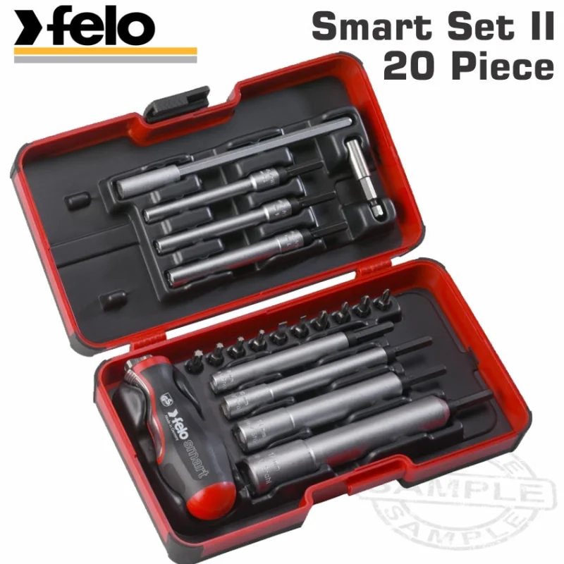 FELO 060 SMART ENG. SET 20PCS NUT DR. 1/4′ STRONGBOX