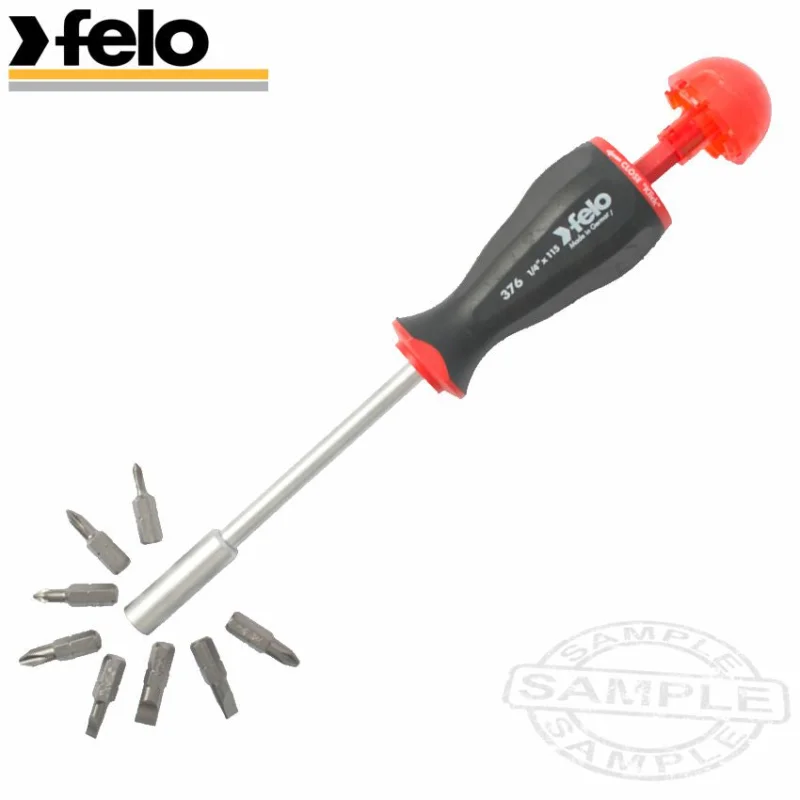 FELO 376 1/4’F BIT HOLDER 8PC S/DRIVER MAGAZINE HANDLE