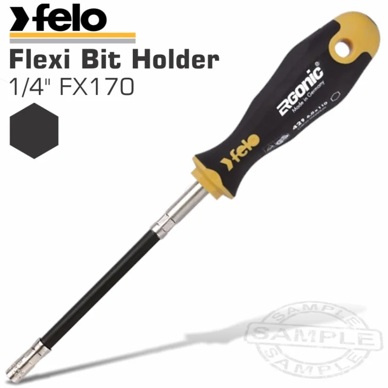 FELO 429 1/4’FX170 FLEXI BIT HOLDER S/DRIVER ERGONIC