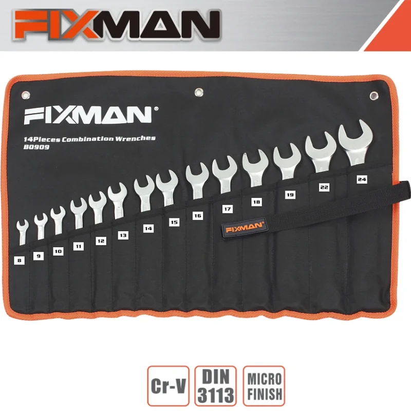 FIXMAN 14PCS COMBINATION SPANNER SET 8MM – 24MM