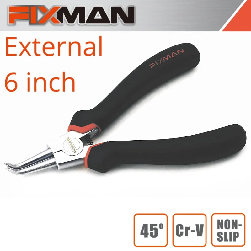 FIXMAN EXTERNAL CIRCLIP PLIERS 6’/145MM X 45 DEG