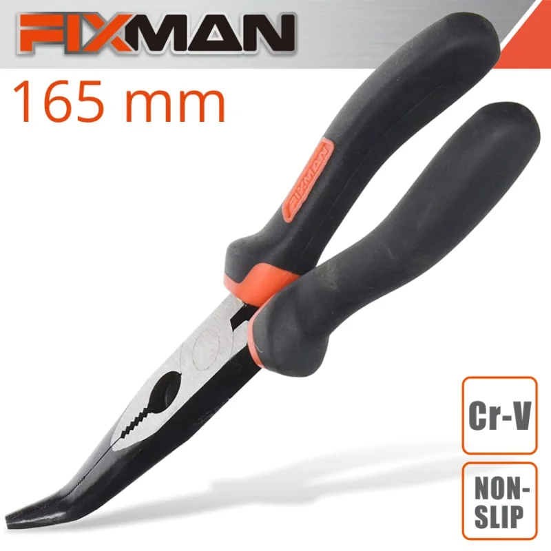 FIXMAN INDUSTRIAL BENT NOSE PLIERS 6′ X 165MM