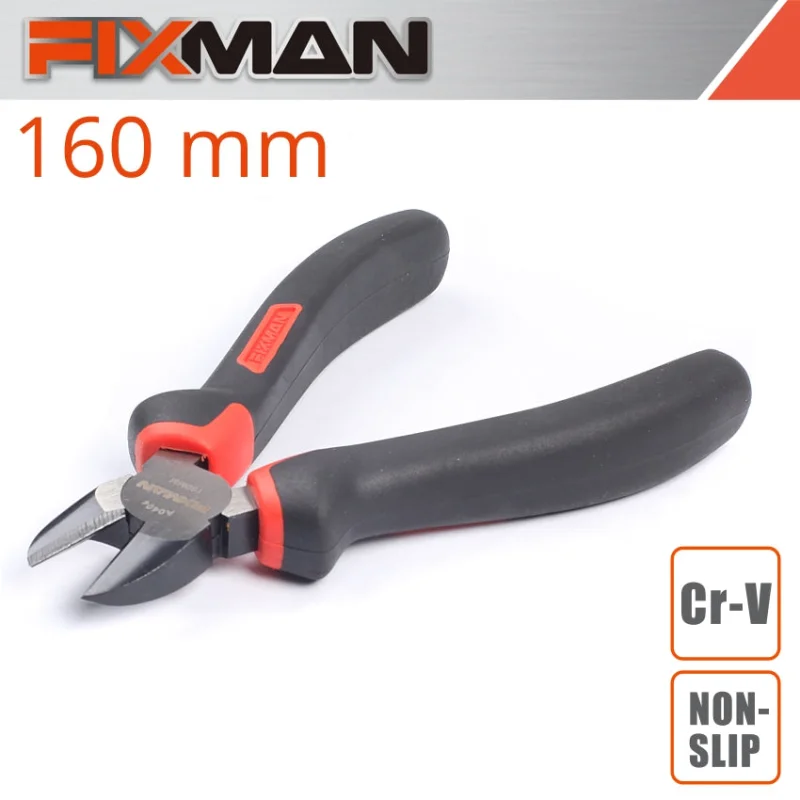 FIXMAN INDUSTRIAL DIAGONAL SIDE CUTTING PLIERS 6′ 170MM