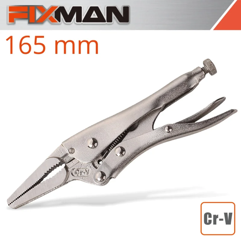 FIXMANLONG NOSE LOCK GRIP PLIERS 6’/165MM