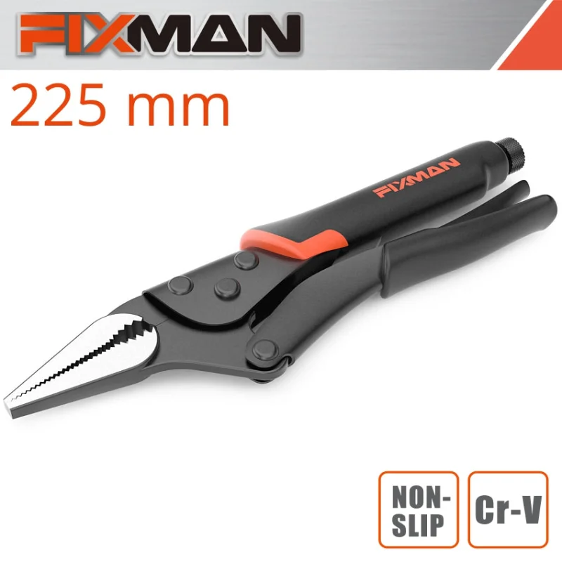 FIXMANLONG NOSE LOCK GRIP PLIERS 9’/225MM
