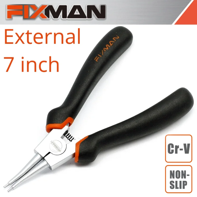 FIXMAN STRAIGHT EXTERNAL CIRCLIP PLIERS 7’/175MM