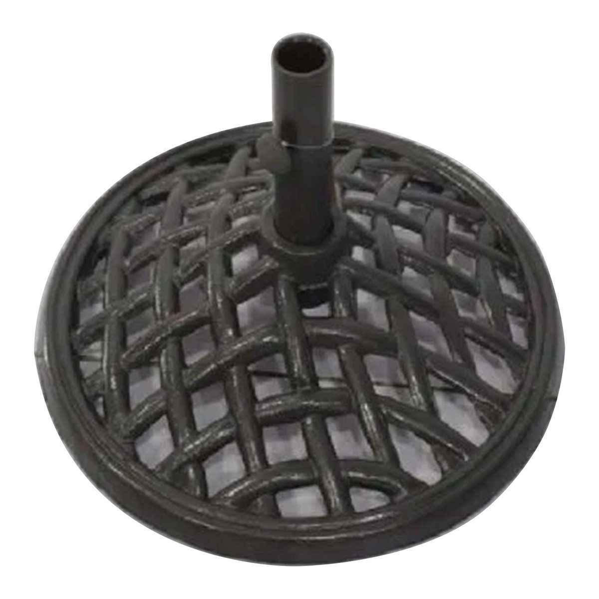 Four Seasons Courtyard Norwalk 19 Round Cast Iron Umbrella Holder Base, Black