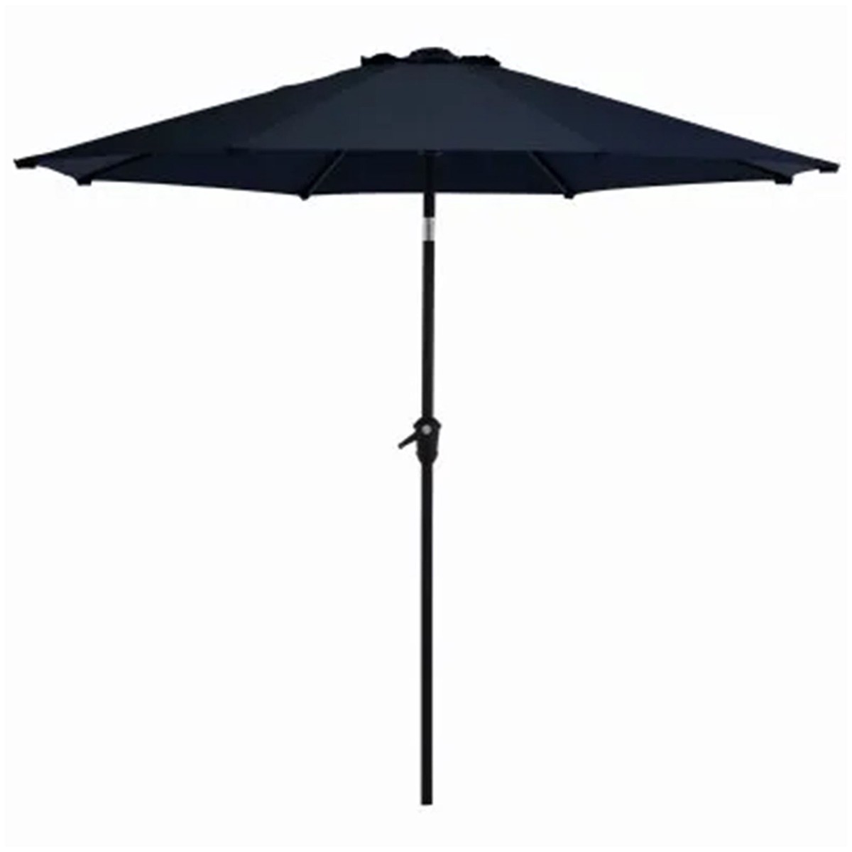 Four Seasons Courtyard Rockland 9 Foot Outdoor Patio Market Umbrella, Navy Blue