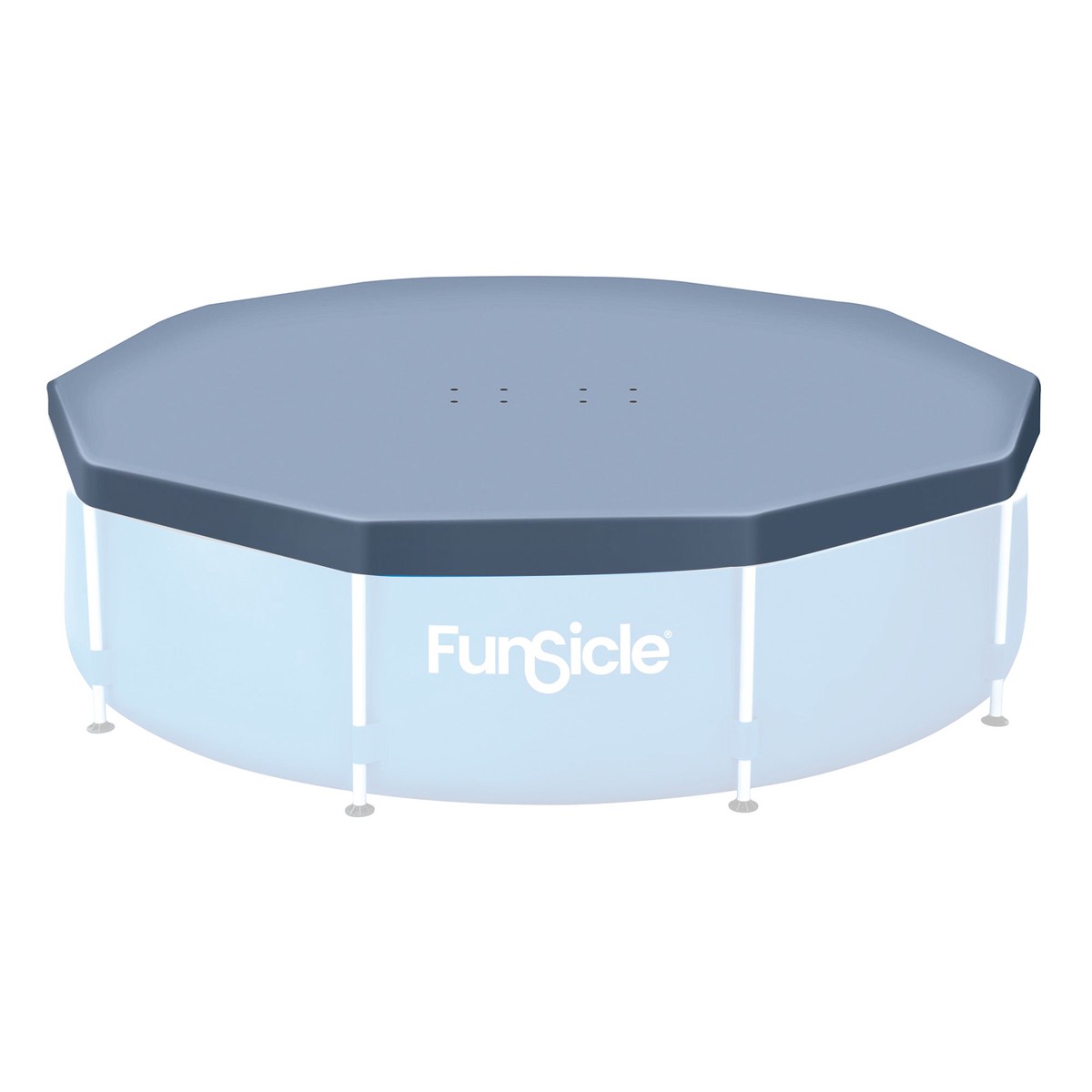 Funsicle 12ft Round Above Ground Frame Pool Debris Cover, Accessory Only, Gray