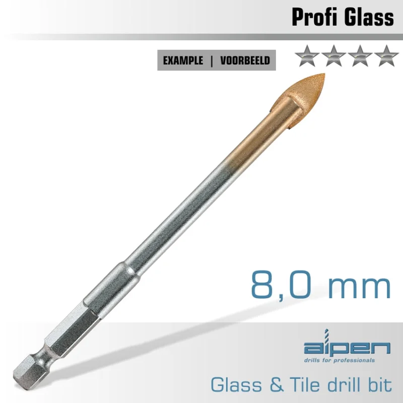 GLASS AND TILE DRILL BIT 8MM