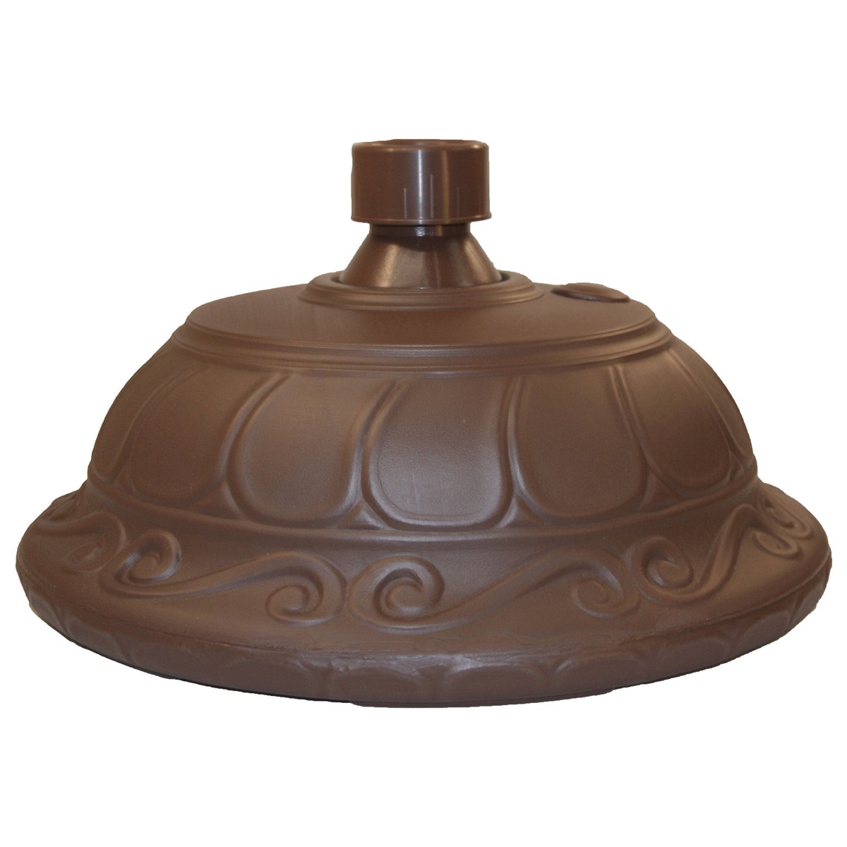 Good Ideas Outdoor Umbrella Stand Patio Base for 1 and 1.5 Poles, Cappuccino