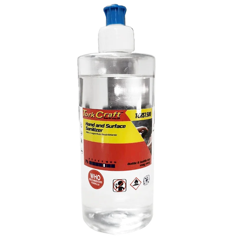Hand And Surface Sanitiser Alcohol 70% 500Ml Bottle