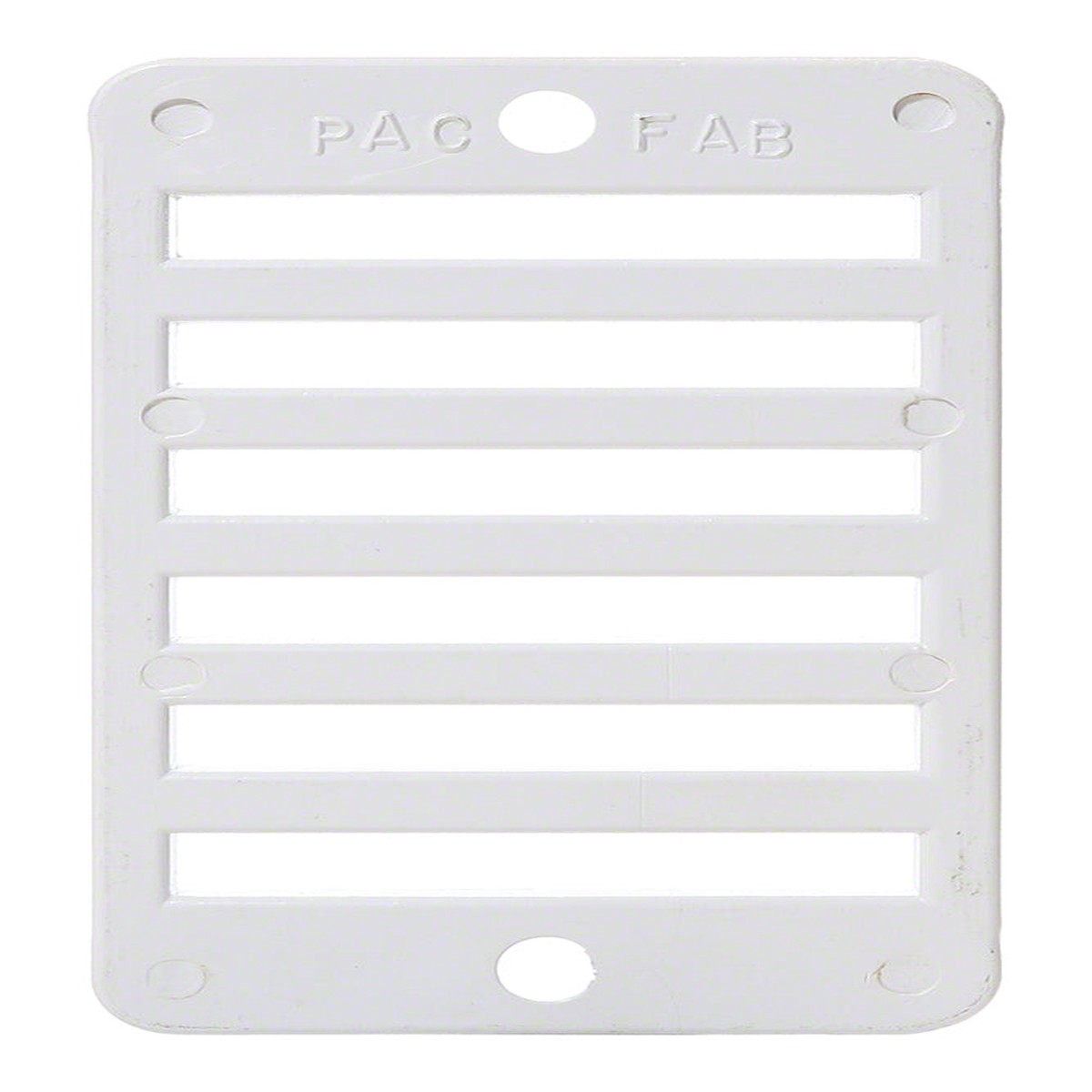 Hi-Style Gutter Grate Replacement - 2 x 4 Inch - White