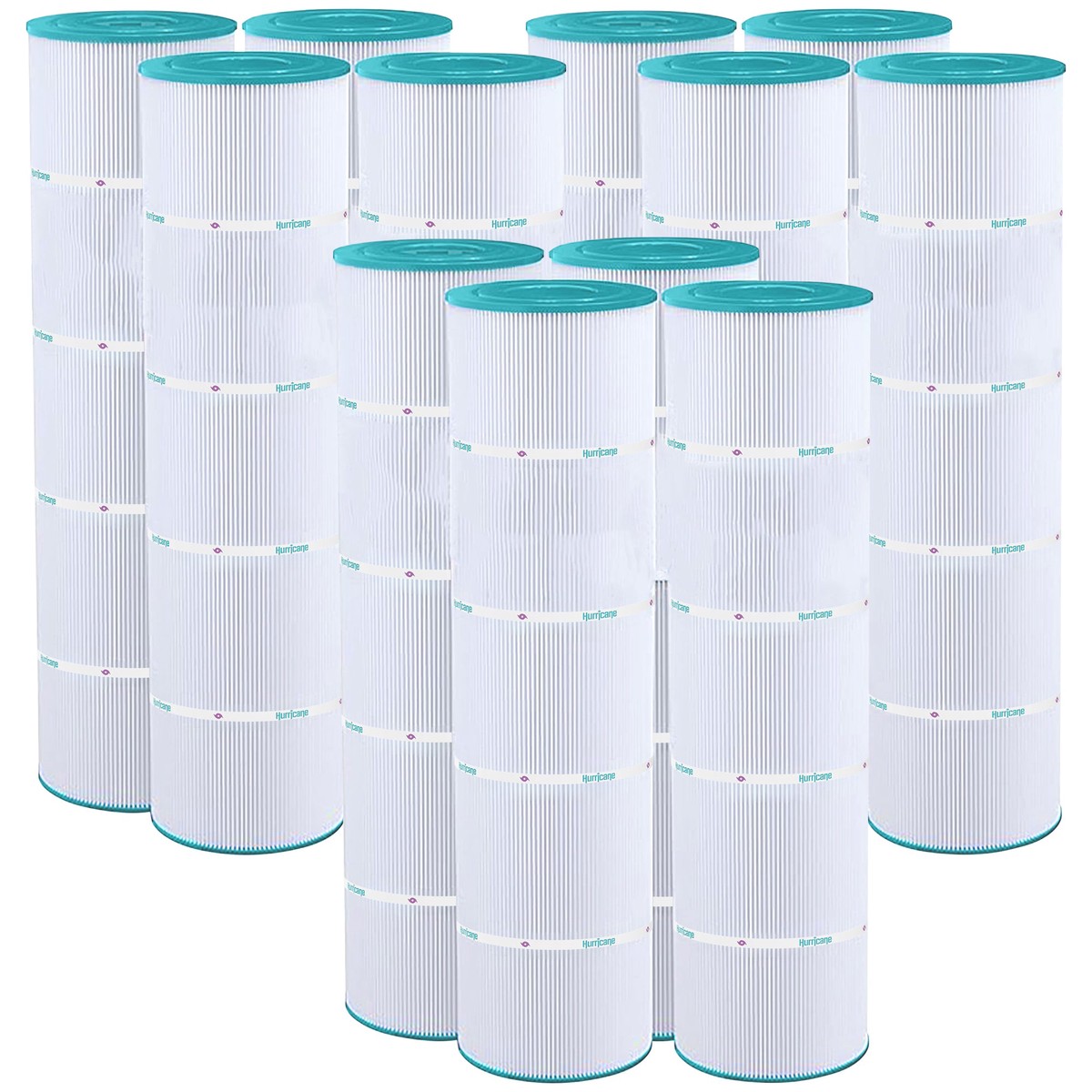 Hurricane 12 Pack HF7471-04 Advanced Pool and Spa Filter Cartridge Replacement