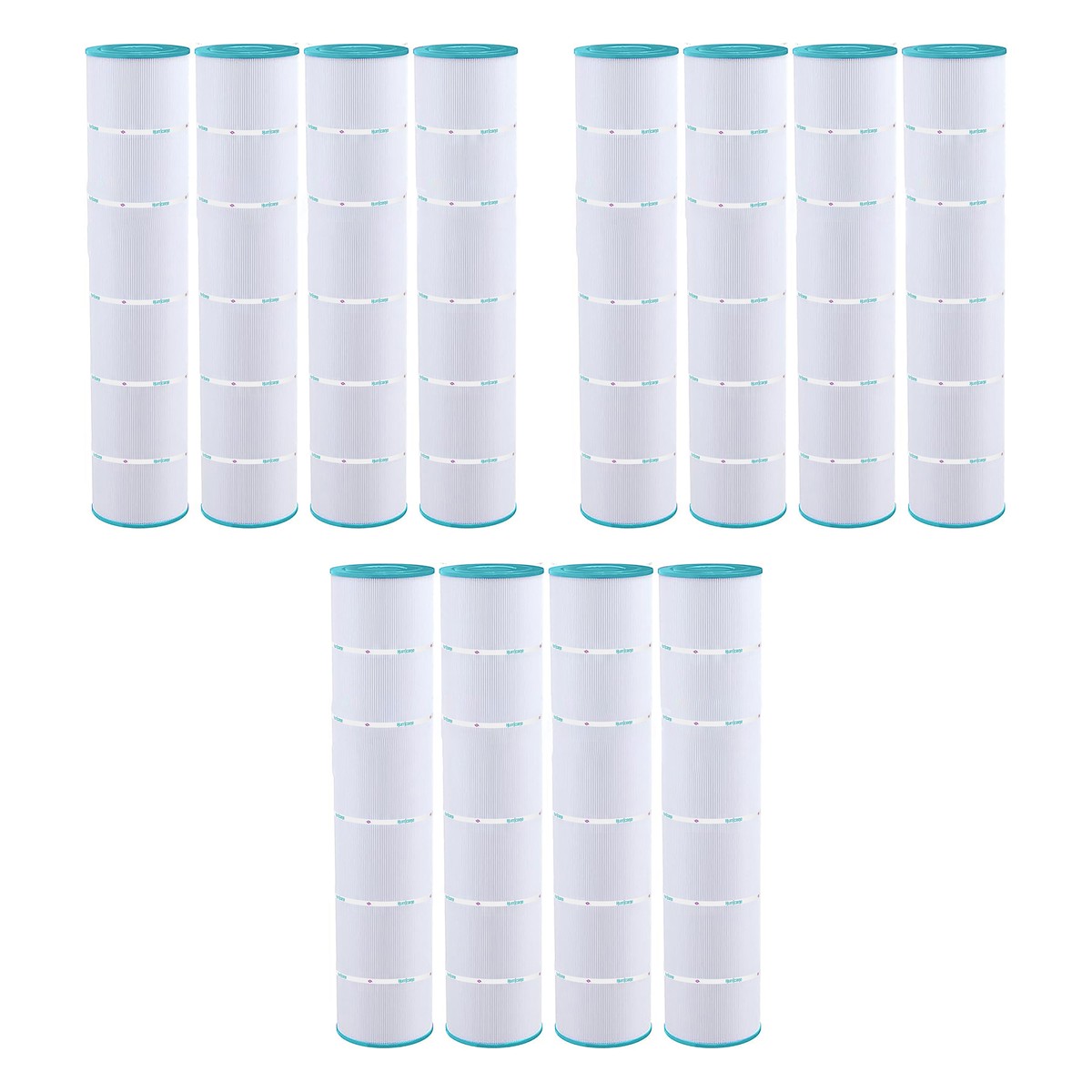 Hurricane 12 Pack HF7482-04 Advanced Pool and Spa Filter Cartridge Replacement