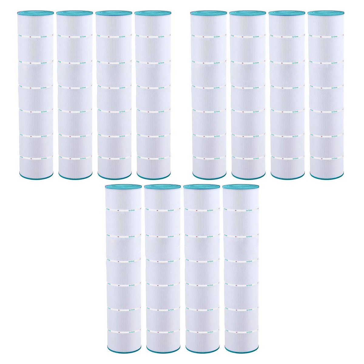 Hurricane 12 Pack HF7494-04 Advanced Pool and Spa Filter Cartridge Replacement