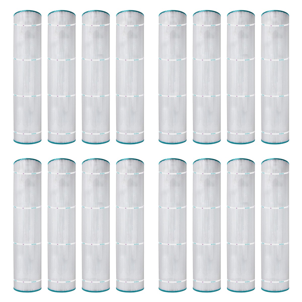 Hurricane 16 Pack HF7495-04 Advanced Pool and Spa Filter Cartridge Replacement