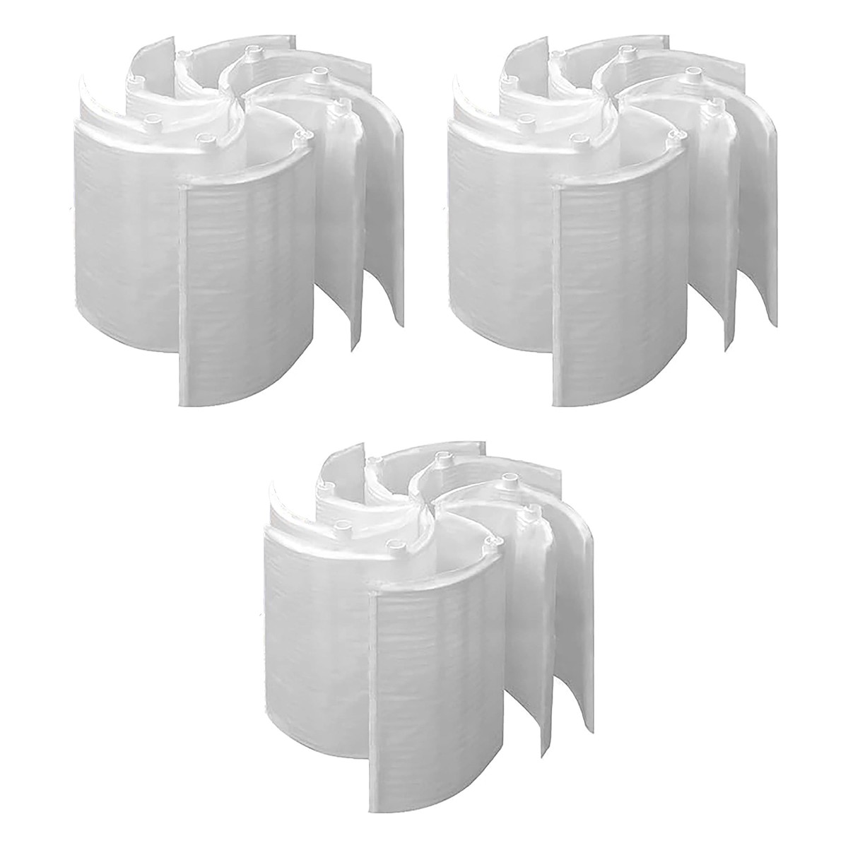 Hurricane 3 Pack HF-DE24-SET 24 sq ft DE Grid Filter Replacement w/ 7 Full Grids