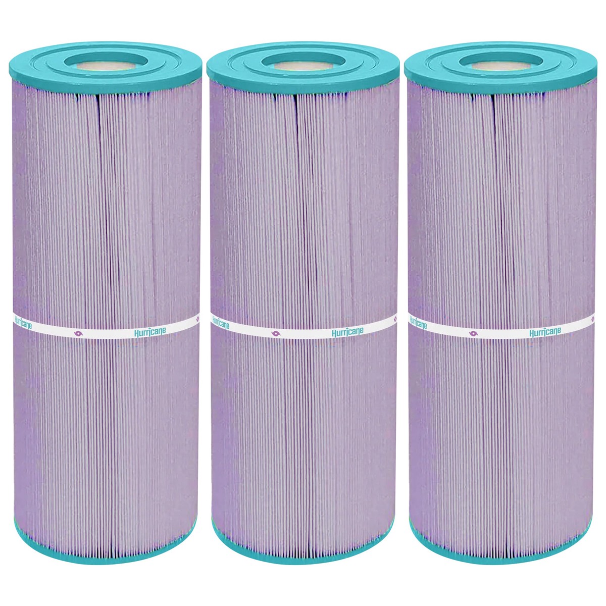 Hurricane 3 Pack HF4950-01P Platinum Purple Spa Filter Cartridge Replacement