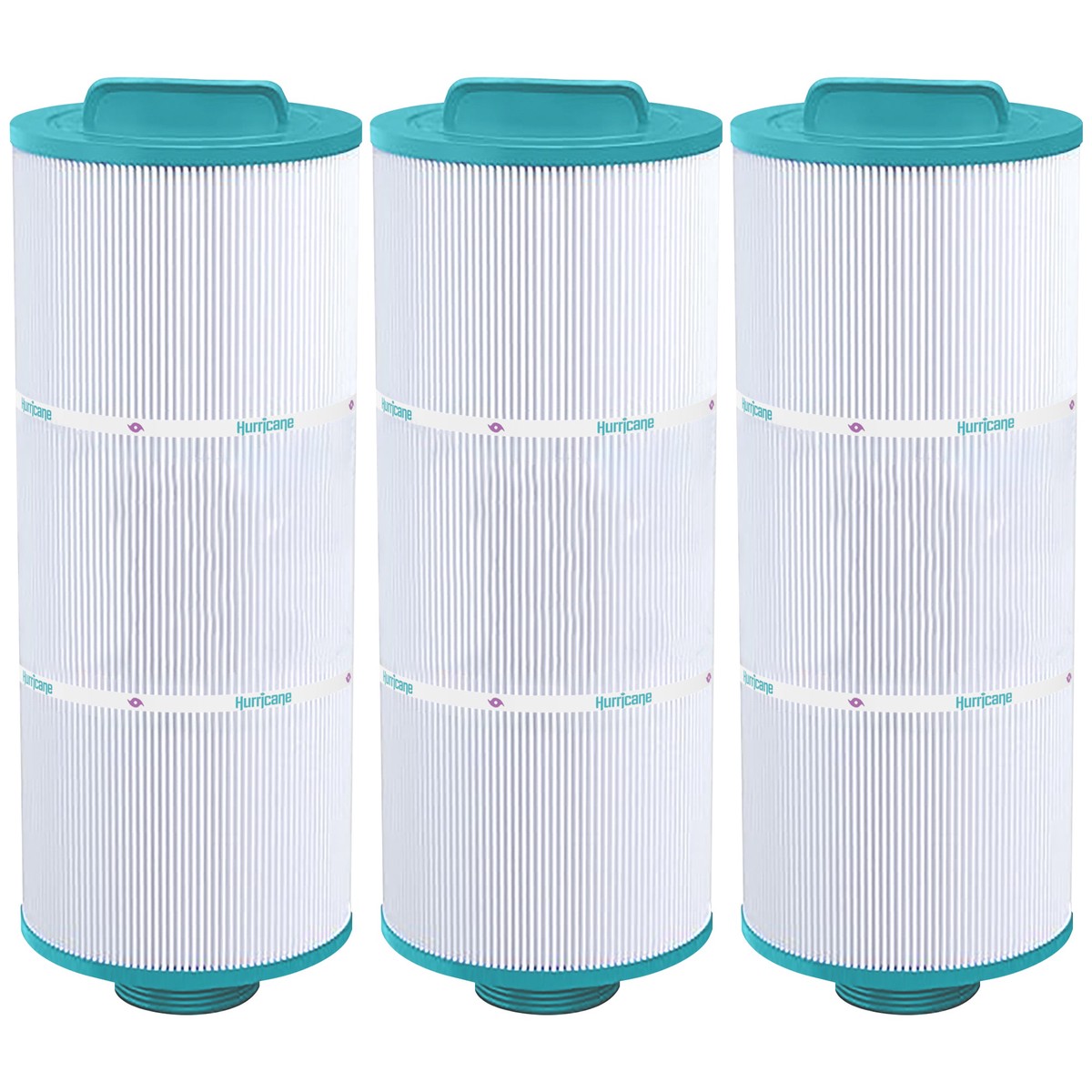 Hurricane 3 Pack HF5H502-01 Advanced Pool and Spa Filter Cartridge Replacement