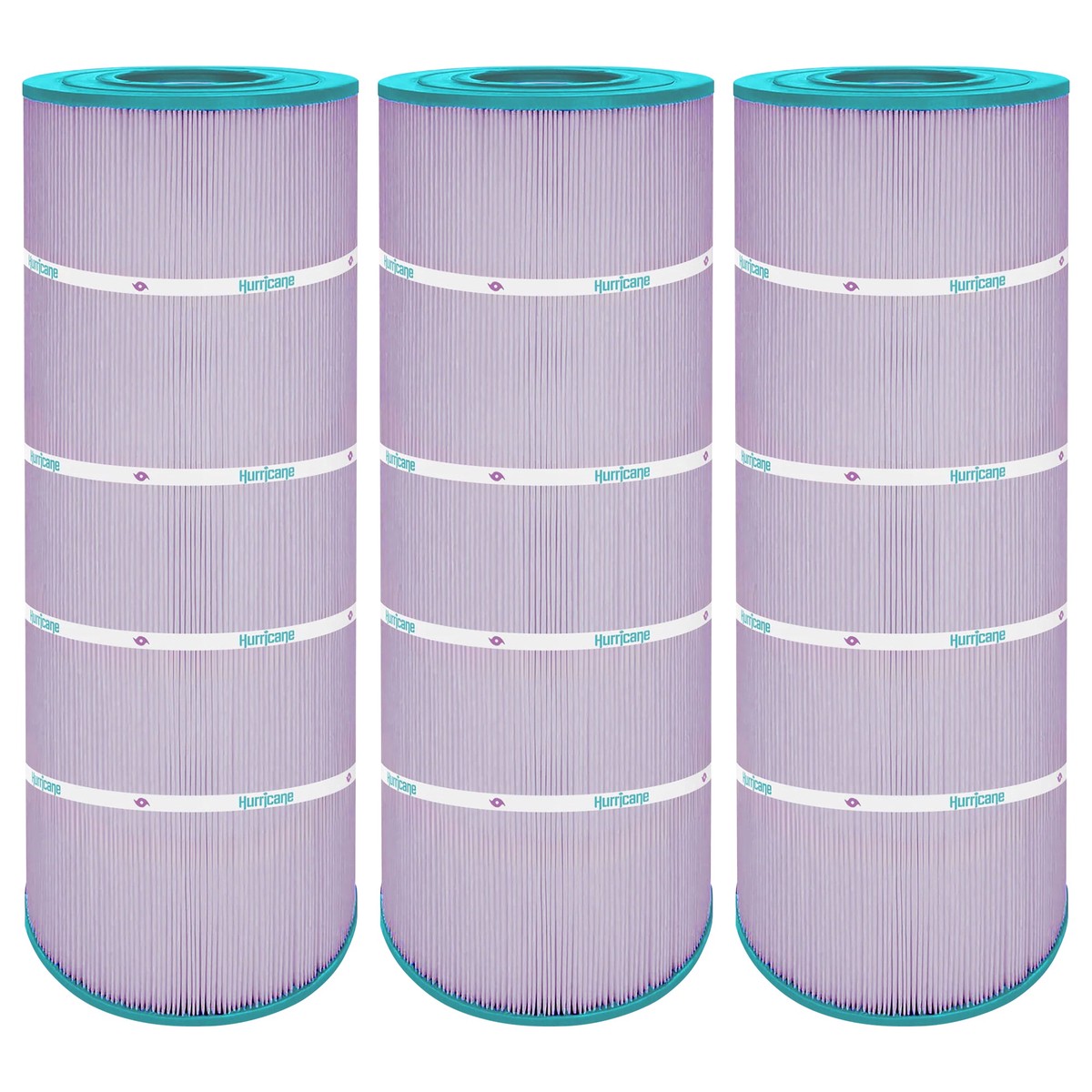 Hurricane 3 Pack HF8316-01P Platinum Purple Pool Filter Cartridge Replacement