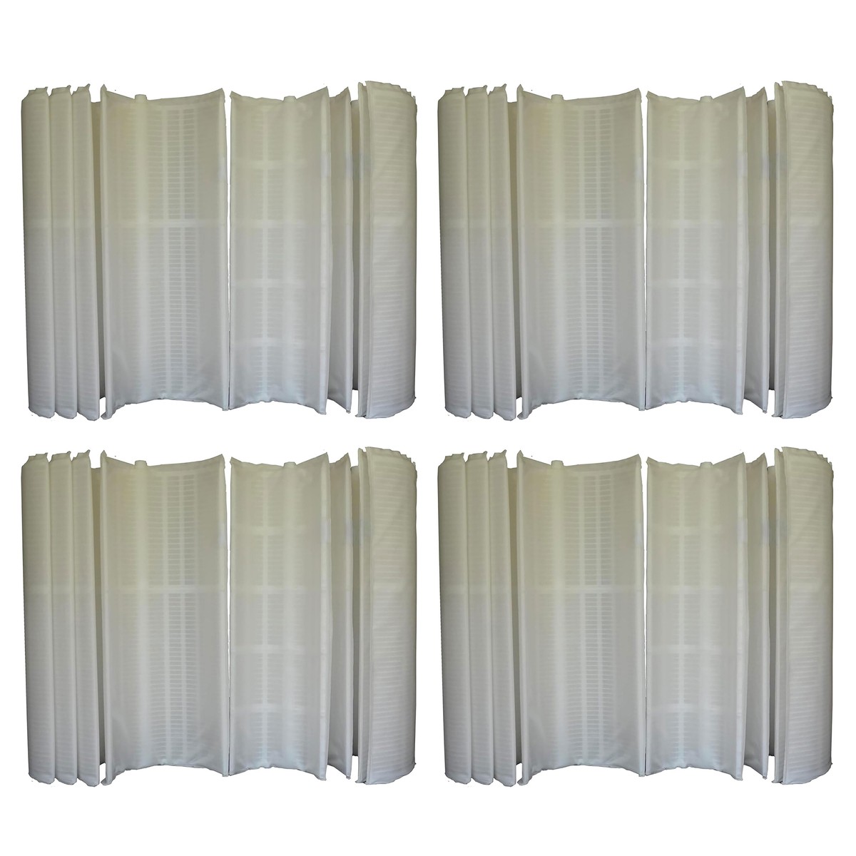 Hurricane 4 Pack HF-DE60-SET 60 Square Feet DE Grid Pool Filter Replacement