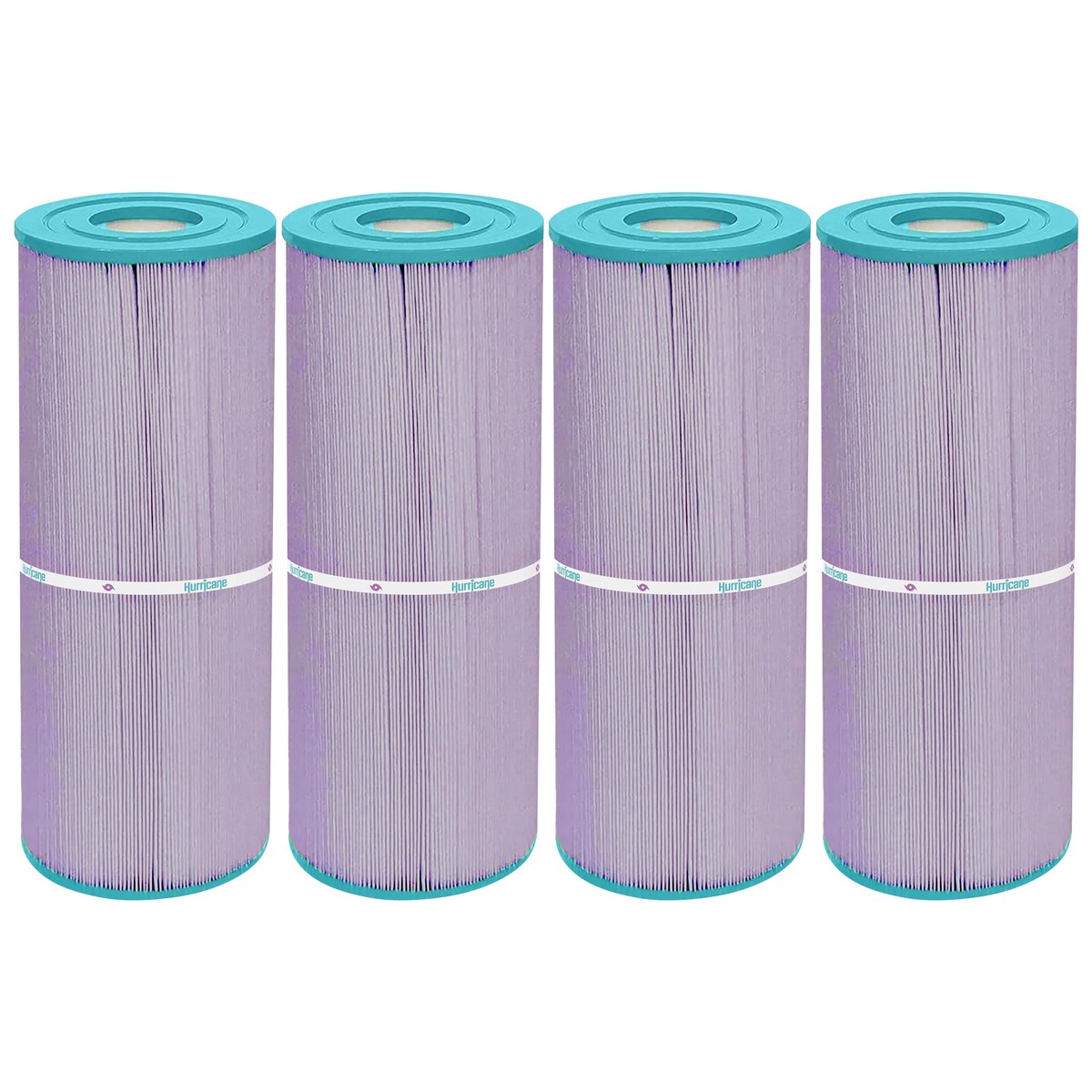 Hurricane 4 Pack HF4950-01P Platinum Purple Spa Filter Cartridge Replacement