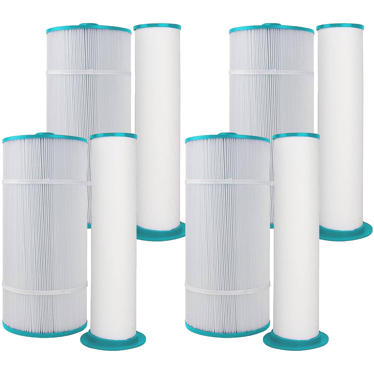 Hurricane 4 Pack HFCOMB-01 Advanced Spa Filter Cartridge Inner/Outer Filter Set