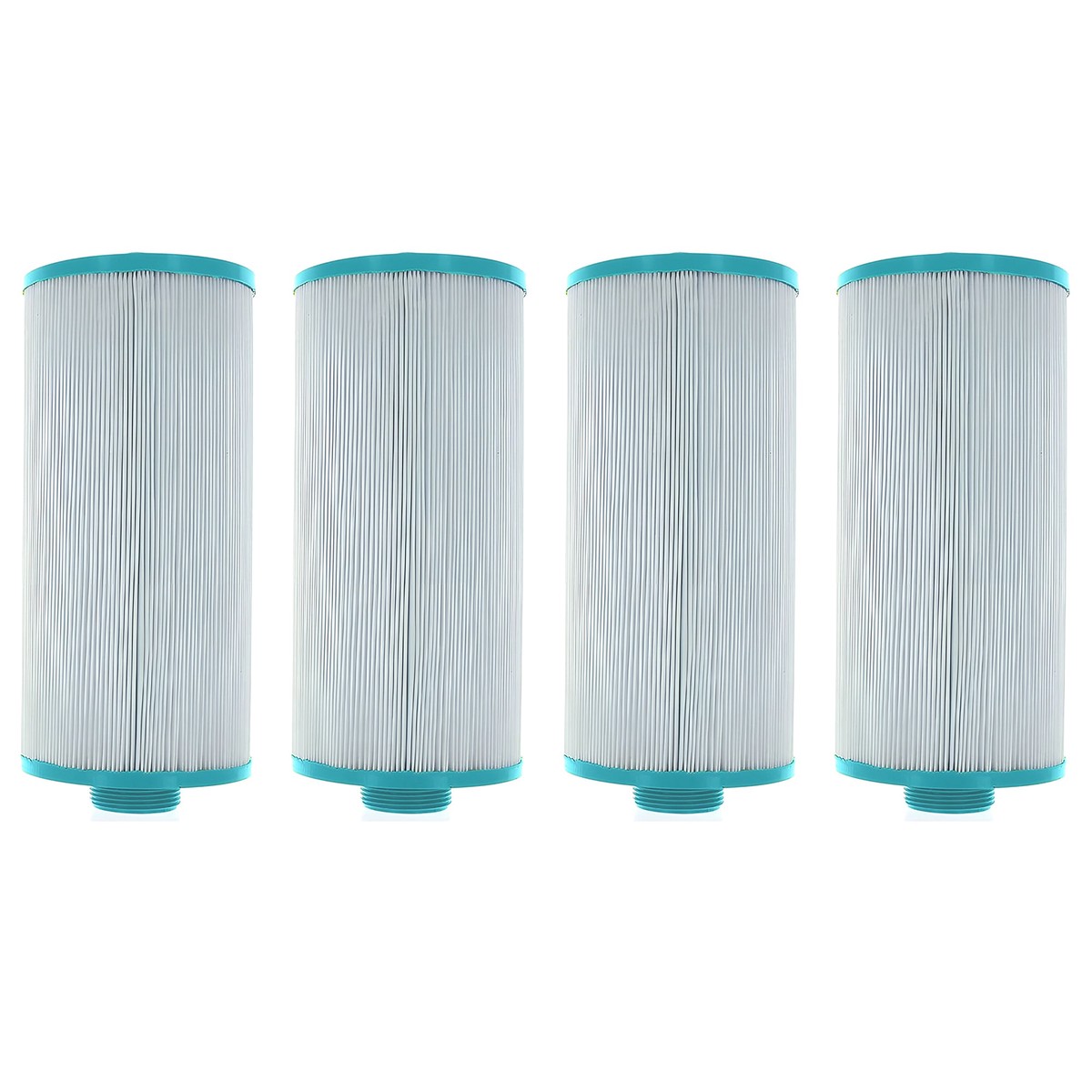Hurricane 4 Pack Replacement Spa Filter Cartridge for PGS25P4 & 4CH-24, White