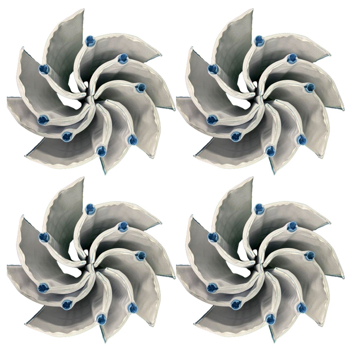 Hurricane 48 Sq ft DE Grid Filter with 7 Full Grids and 1 Partial Grid, 4 Pack