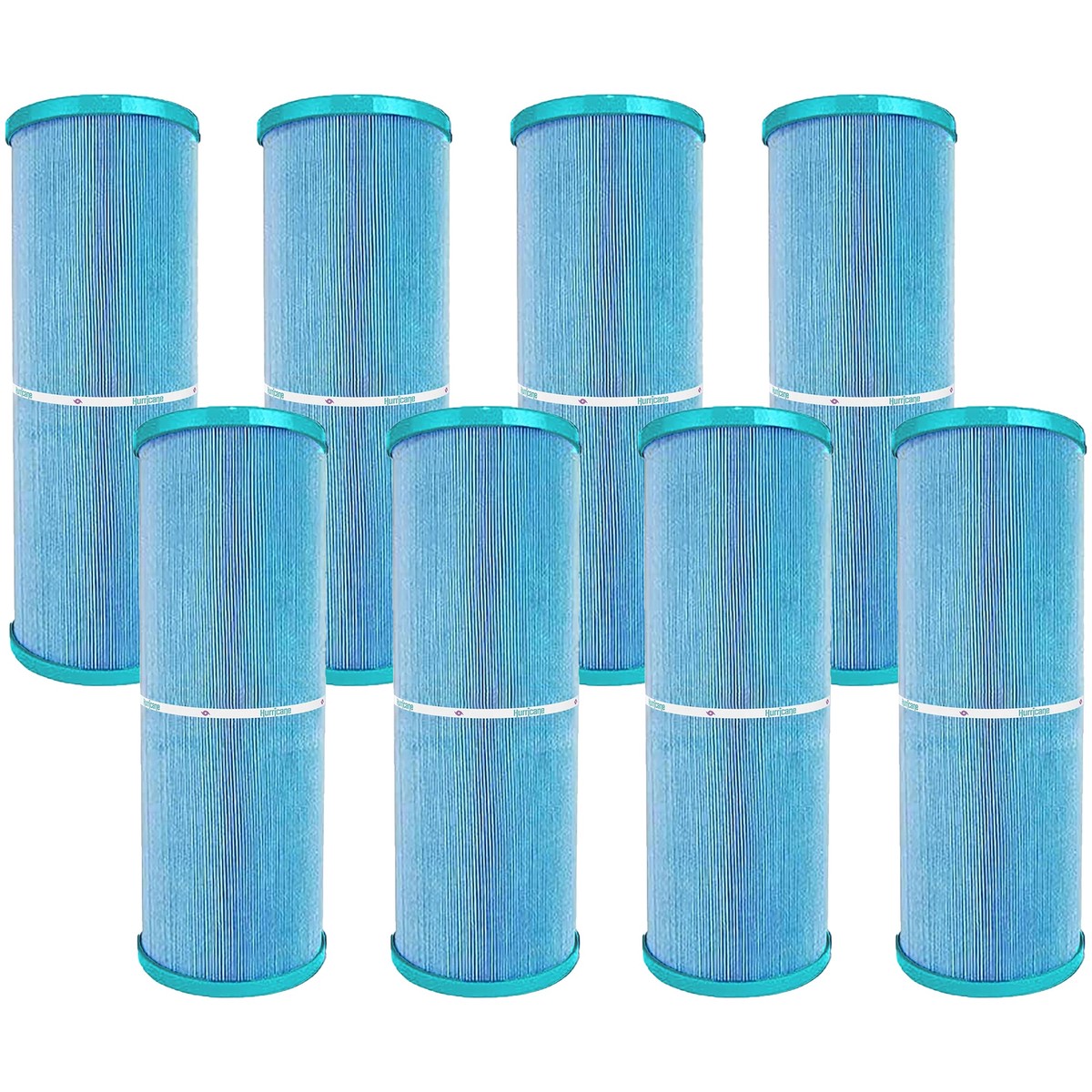 Hurricane 8 Pack HF4401-02M Elite Aseptic Pool Spa Filter Cartridge Replacement