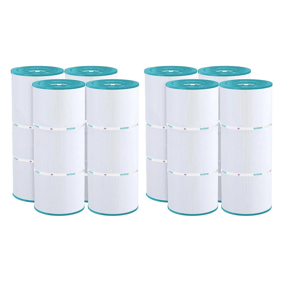 Hurricane 8 Pack HF56SV-04 Advanced Pool and Spa Filter Cartridge Replacement