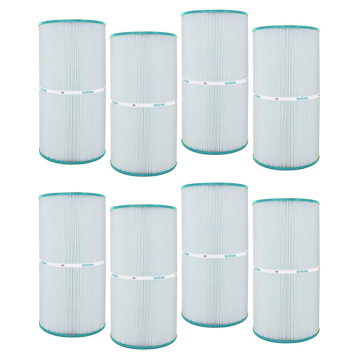 Hurricane 8 Pack HF7469-04 Advanced Pool and Spa Filter Cartridge Replacement
