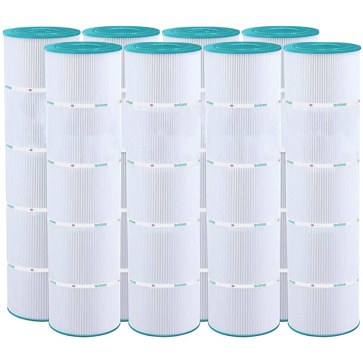 Hurricane 8 Pack HF7471-04 Advanced Pool and Spa Filter Cartridge Replacement