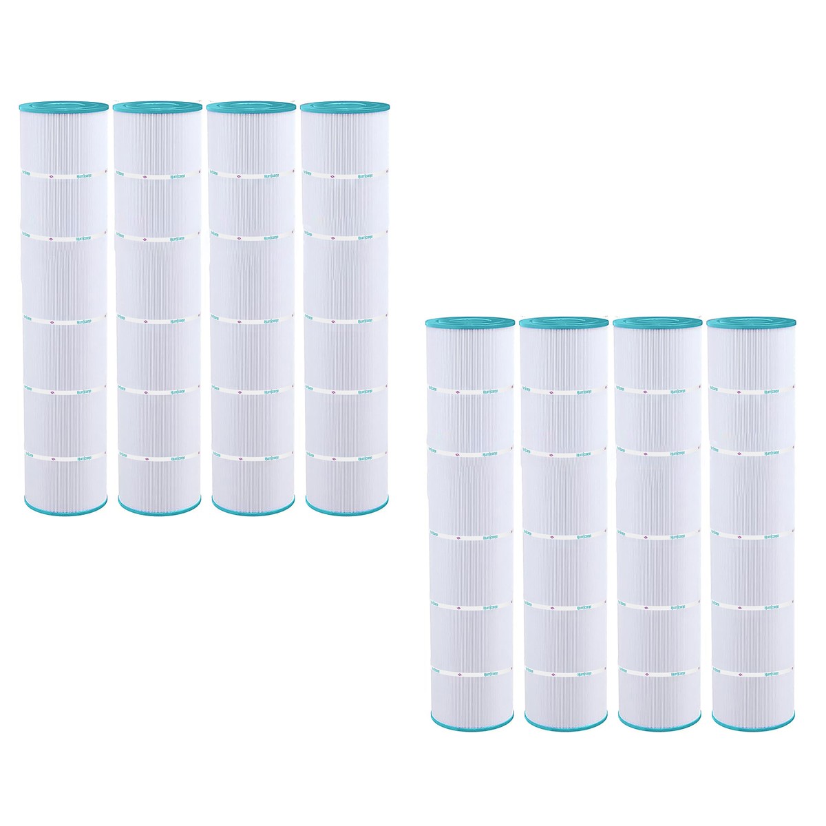 Hurricane 8 Pack HF7482-04 Advanced Pool and Spa Filter Cartridge Replacement